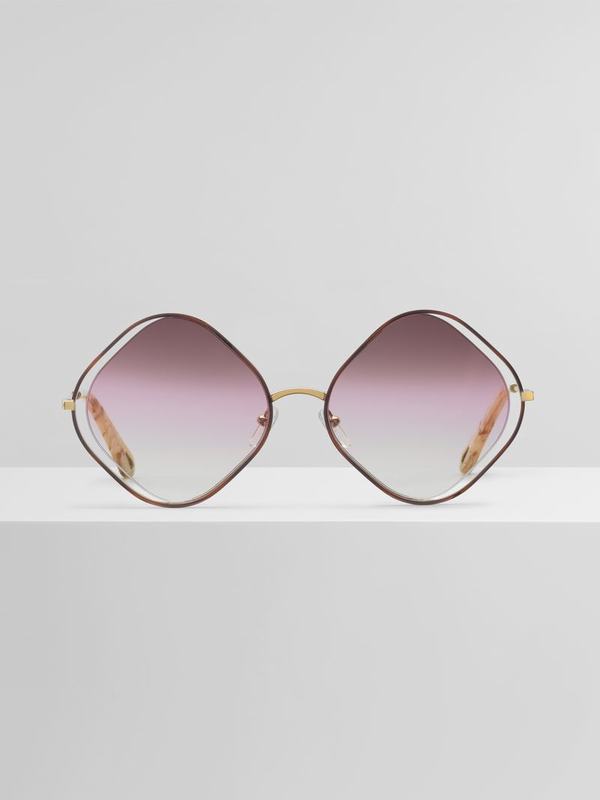 Chloé Gafas de sol Mujer Poppy Doradas 100% Uva NWLG78912